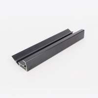 Brush anodized square tube aluminium profile for industry from China