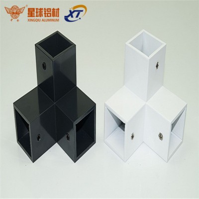 Custom made pipe fitting aluminum alloy tube connector for round tubes