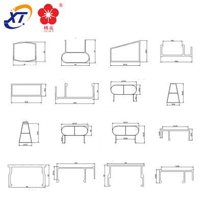 Foshan metal formwork Durable H frame aluminum profile for scaffolding & powder coating aluminum pipe aluminum scaffolding